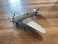 1:18 scale Lavochkin La-7 Model Kit-Disassembled and Unpainted