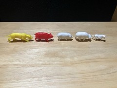 Unbranded Plastic Animals Lot Of 5 Vintage Varies Sizes