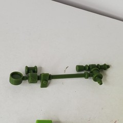 1989 TMNT Crazy Artillery Trash Can Double Barreled Plunger Retrocatapult Parts