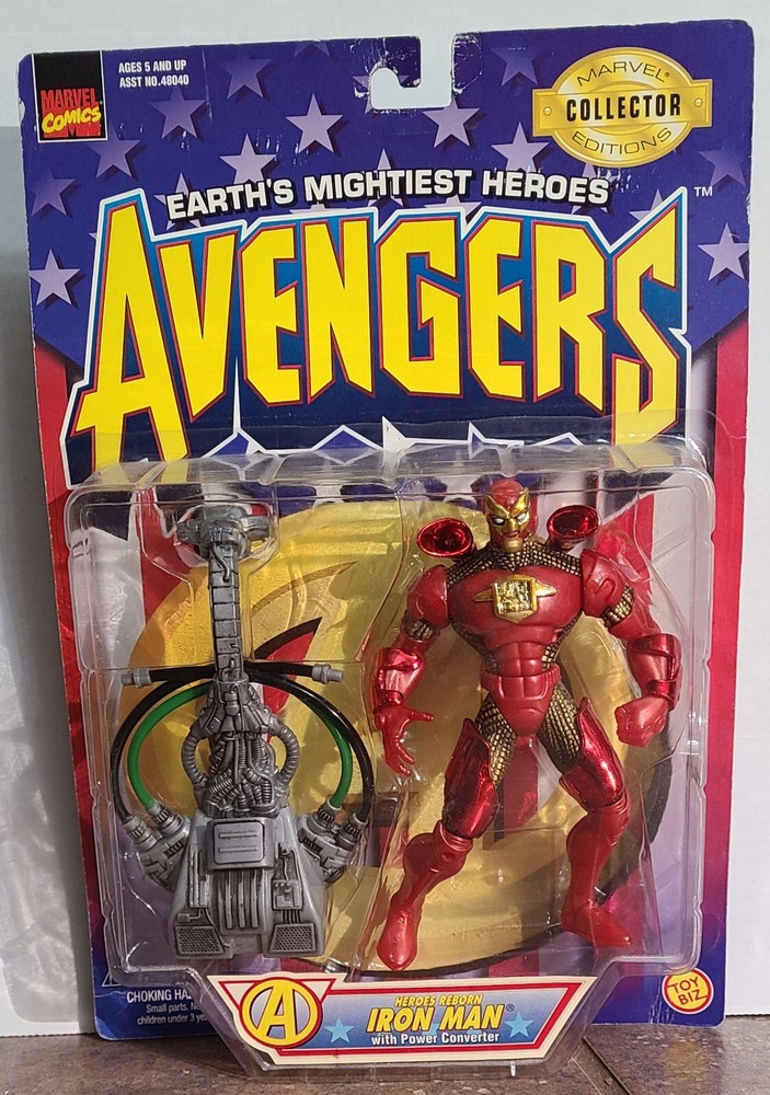 Avengers Action Figure Heroes Reborn Iron Man Power Collectors Edition Marvel