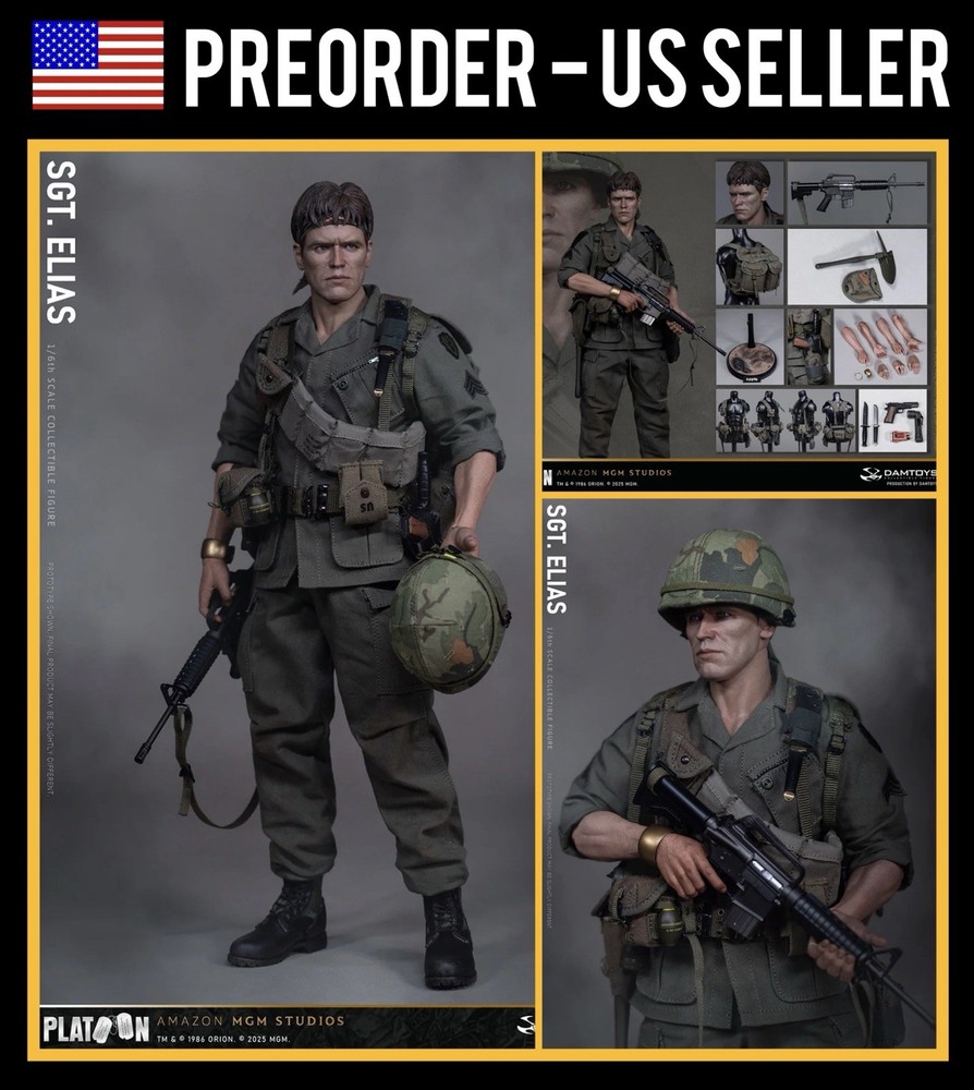 PREORDER 1/6 DAMTOYS DMS047 Platoon Sergeant Elias Figure – US SELLER