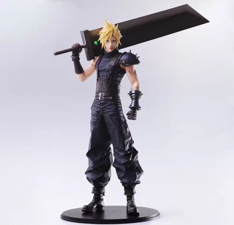 11″ STATIC ARTS Final Fantasy VII Cloud Strife remake rebirth Figure (no box)
