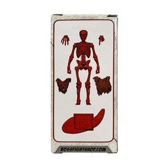 Vitruvian H.A.C.K.S. Skeleton Blank (Blood Red) 1:18 Action Figure