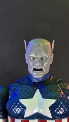 Custom 3D-printed Mafex Marco Checchetto Styled Captain America Heads