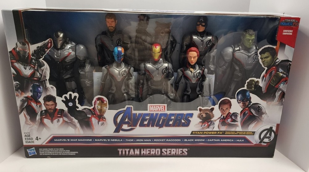 Marvel Avengers Titan Hero Series 8 Pack. Thor, Ironman, Hulk, Black Widow Etc.