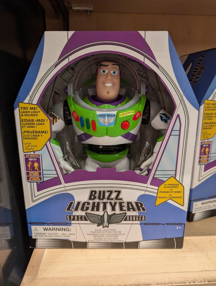 New! Disney Parks WDW Toy Story 12″ Buzz Lightyear Interactive Action Figure ✅