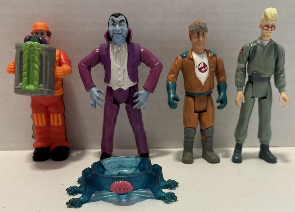VTG 1989 The Real Ghostbusters 6″ Monster Figures by Kenner Set of 4