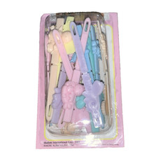 Vintage Pastel Animal Barrettes 1987 Animals Colormates Color Mates Shalom Corp!