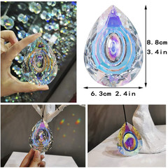 89Mm/3.5In Hanging Chandelier Crystals Prisms for Window Suncatchers Chandelier