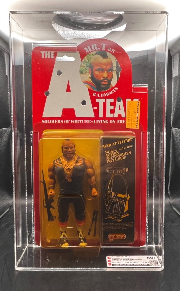 Vintage 1983 A-Team Mr. T B.A. Baracus Galoob AFA/CAS 80/85/85 Sealed Figure MOC