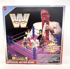 WWE Royal Rumble Official Retro Ring 2024 with Brother Love Retro Figure New.