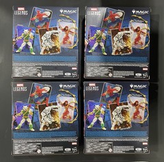 Marvel Legends Magic the Gathering SPIDER-MAN 6″ Hasbro Figure Set of 4 -NIB
