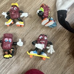 California Raisins Vintage 80s Figures Lot of 12 PVC Bendable Plush Advertising
