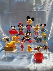 LOT OF 14 MIXED COLLECTIBLE TOY FIGURINES ACTION FIGURES MICKEY SNOOPY & MORE
