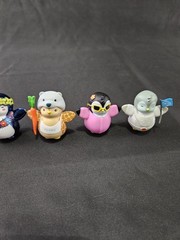 Lot of 5 Ultra Rare Pudgy Penguins Gray, Pink Hawaiian Blue, Pengu Loose 2″ Figs