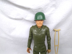 1965 Louis Marx Toys Soldier Moving Arms Legs Hats Boots Accessories Vintage
