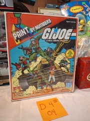 SEALED Vintage 1982 Hasbro G.I. JOE Paint By Numbers art set no. 3028