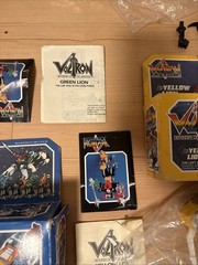 Vintage 1984 Voltron Panosh Place Green Blue Red Yellow Black Lion In Box Rare