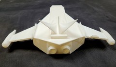 God Phoenix Starfighter Jet White 12 inches Display Prop & Fantasy 3D Printed
