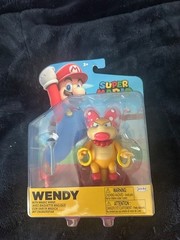 NEW Jakks Pacific 43023 World of Nintendo 4in WENDY W/MAGIC WAND Figure