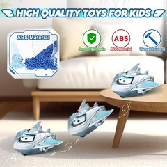 2” 5cm Transform-a-Bots Traver Robot Action Figures Transforming Plane to Ro…