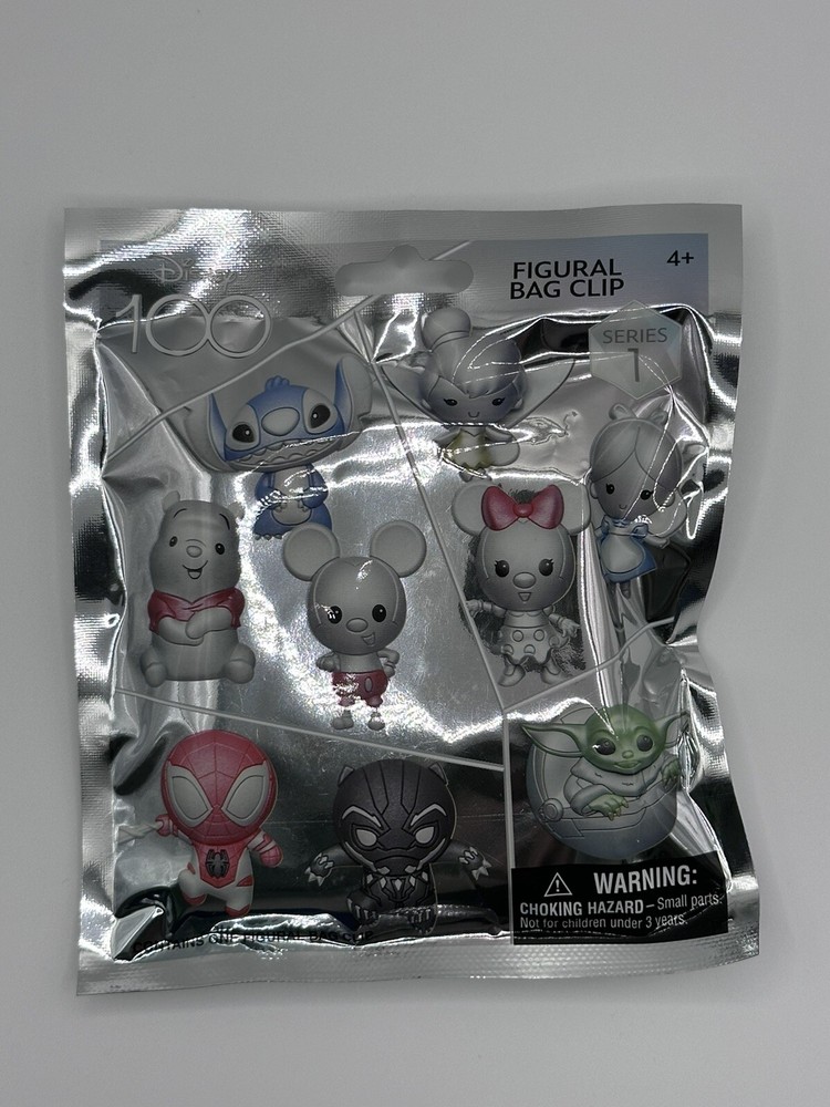 Disney 100 Series 1 Figural 3D Bag Clip New Sealed “Blind” Bags New Sealed