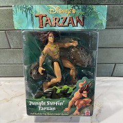 Disney Tarzan Jungle Surfin’ Tarzan Action Figure 1999 Mattel New Sealed Vintage