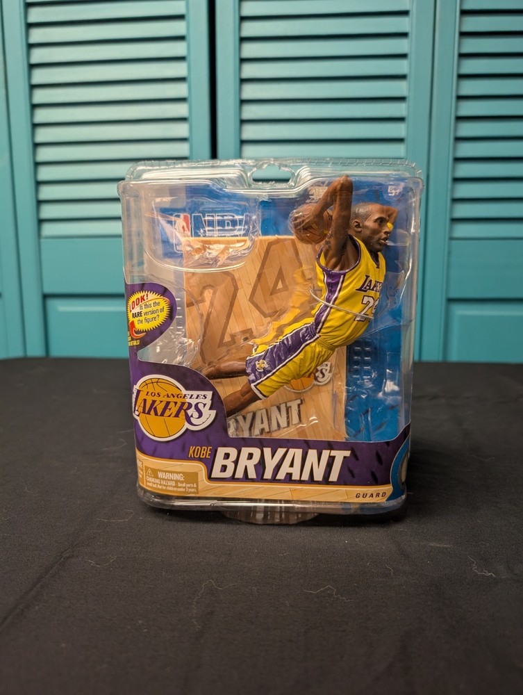 McFarlane NBA Los Angeles Lakers Kobe Bryant Yellow Jersey (Original Unopened)