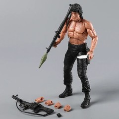NECA Rambo SDCC 2015 Force Of Freedom Action Figure Doll Handmade Model Toy