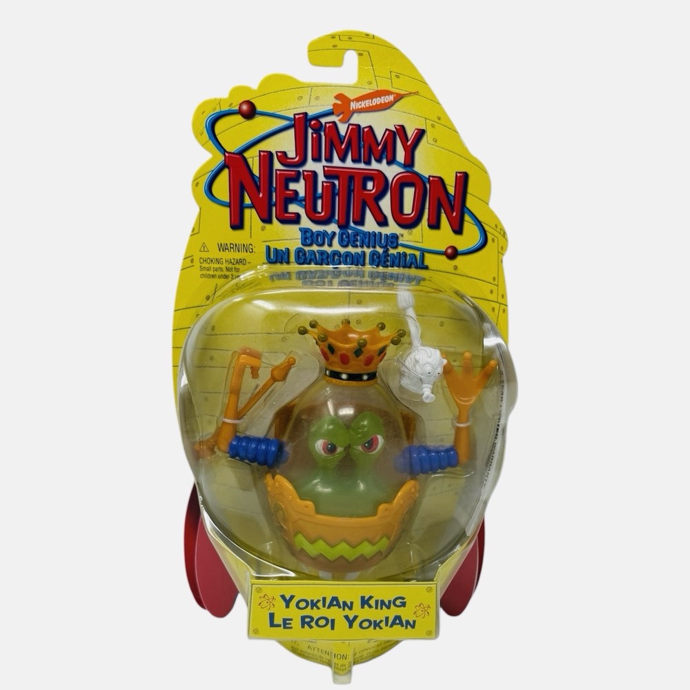 Jimmy Neutron Boy Genius Figure Yokian King Toy Mattel Figurine Nickelodeon 2001