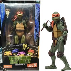 7 NECA Ninja Turtles 1990 Movie TMNT Teenage Movable Toys Mutant Action Figure