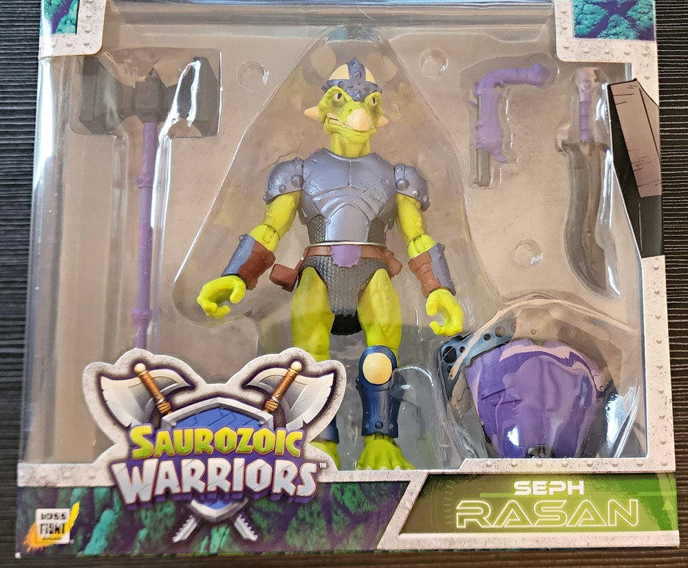 Boss Fight Studio Saurozoic Warriors Seph Rasan Dinosaur Figure Boxed 2023