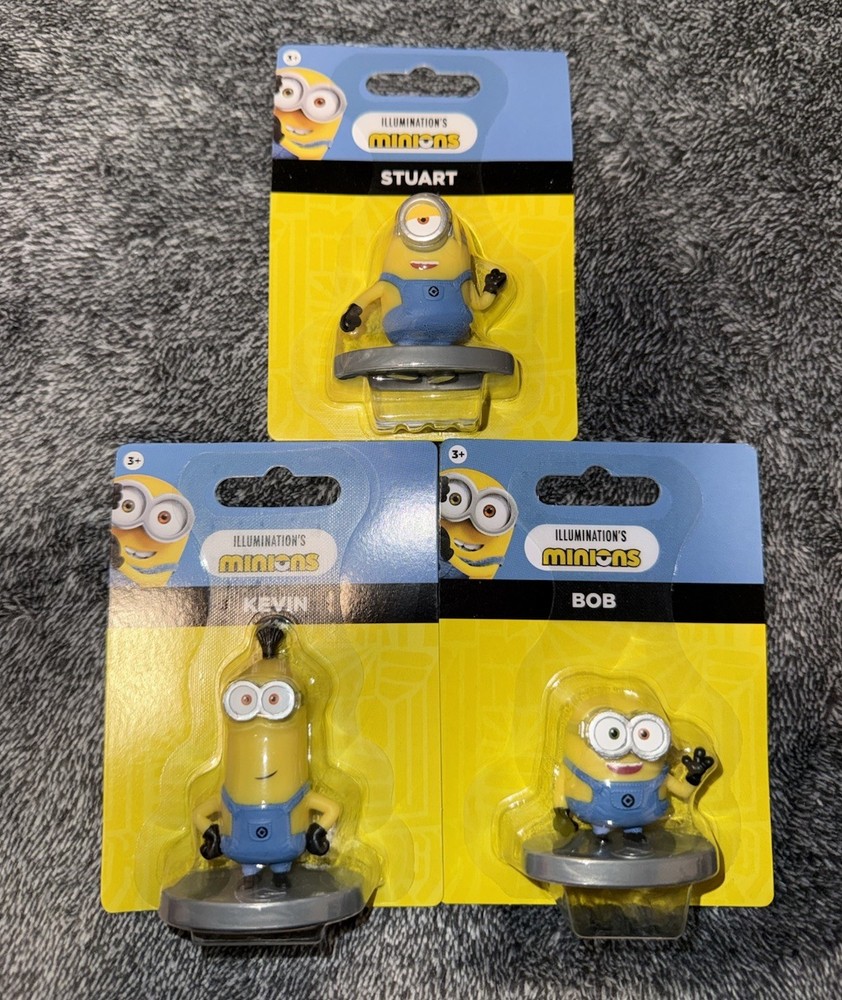 Illumination Minions Bob Kevin Stuart Figure Lot 3 Just Play New Sealed 2025