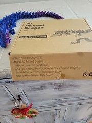 24″ Crystal Articulated Dragon 3D Printed – Saber3D