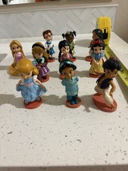 Nice Lot of 10 Disney Animators Princess Collection PVC Figures Disney Store