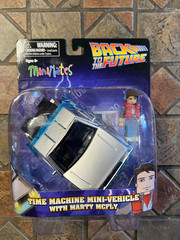 Back to the Future Minimates MARTY MCFLY & DELOREAN MINI-TIME MACHINE BTFF