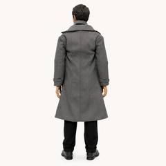 1/6 Trench Coat Suit Vest Shirt Pants Outfit Set For 12″ Hot Toys Male Figure