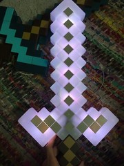 Minecraft 2 in 1 Transforming And Light Up Fmd13 Sword Makes Noise And Light Up