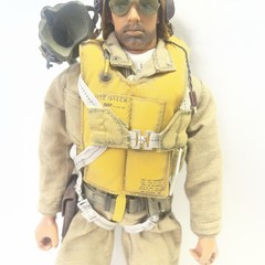 1/6 CUSTOM Dragon DID Bbi 21st Century USGI WWII Navy F4F P51 P40 Pilot Figure!!