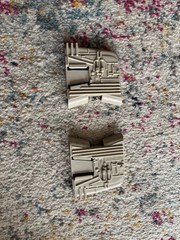 ORIGINAL 1981 STAR WARS BOBA FETT SLAVE-1 PAIR OF WING LANDING SUPPORTS EX+