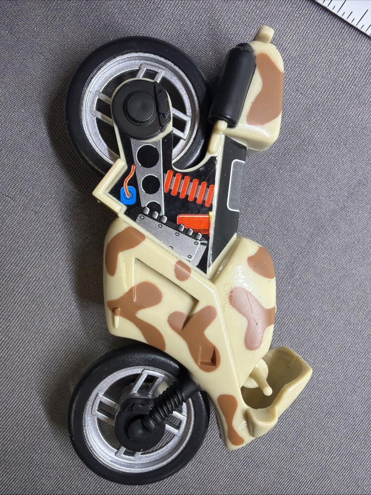 Lanard The Corps Action Figure Vehicle Motorcycle Cycle Desert Camo Tan