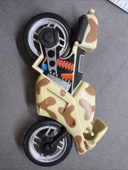 Lanard The Corps Action Figure Vehicle Motorcycle Cycle Desert Camo Tan