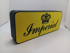 Retro Imperial Toys logo lightbox sign display light box sign