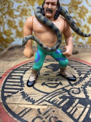 WWF Jake the Snake Roberts with Damien Hasbro Series 1 Figure WWE 1990