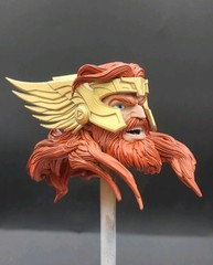Marvel Legends Custom Thor With Crown Head 1/12 Scale Painted