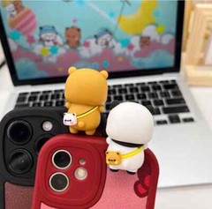 MITAO Panda Couple YIER Bubu and Dudu Cute Peekaboo Deco Toy Couple Gift 1.7 in