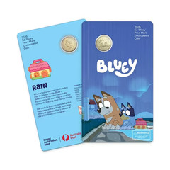 Bluey 2026 $2 Coin in Card with Privy Mark/ Stamp & Pin Cover – Pick Your Own