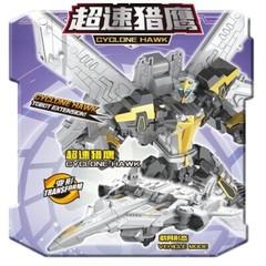 Tobot V Cyclone Hawk Transforming Sky Jet-plane Robot Figure Toy Season5