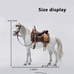 1/6 Horse Animal Figure JXK Model GK Decoration Soldier Scene Accessory Gift Toy