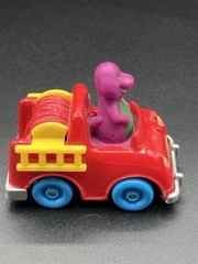 1993 Barney & Friends Fire Truck Lyons Group Child Dimension Vintage Diecast